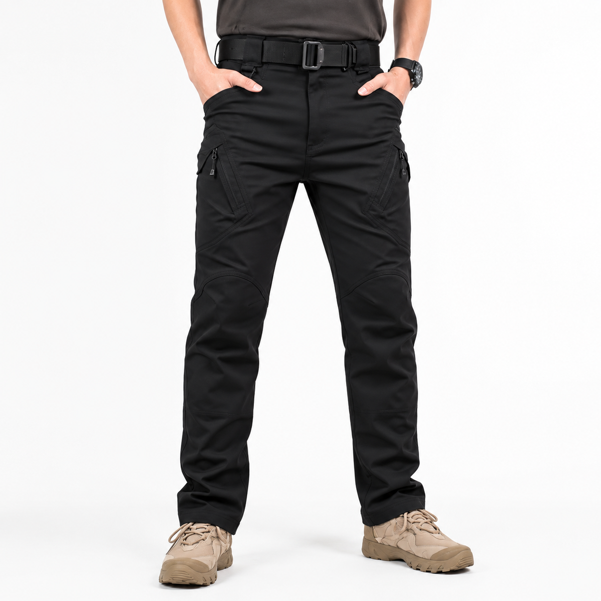 Men's Waterproof Cargo Trousers – Multi Pocket Outdoor Utility