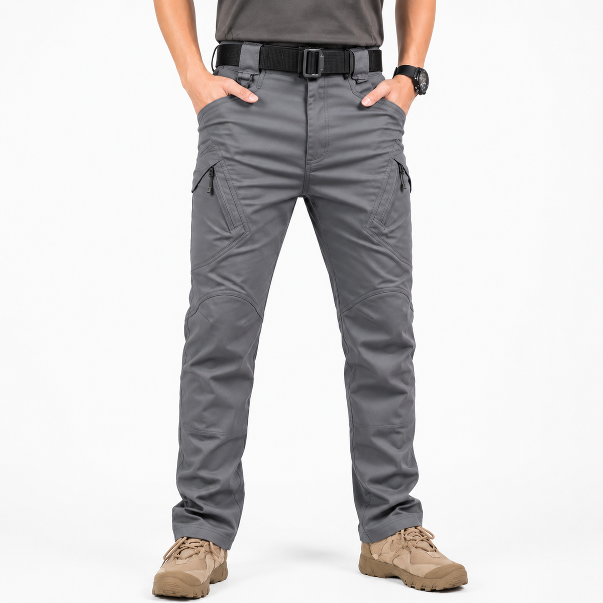 Men's Waterproof Cargo Trousers – Multi Pocket Outdoor Utility