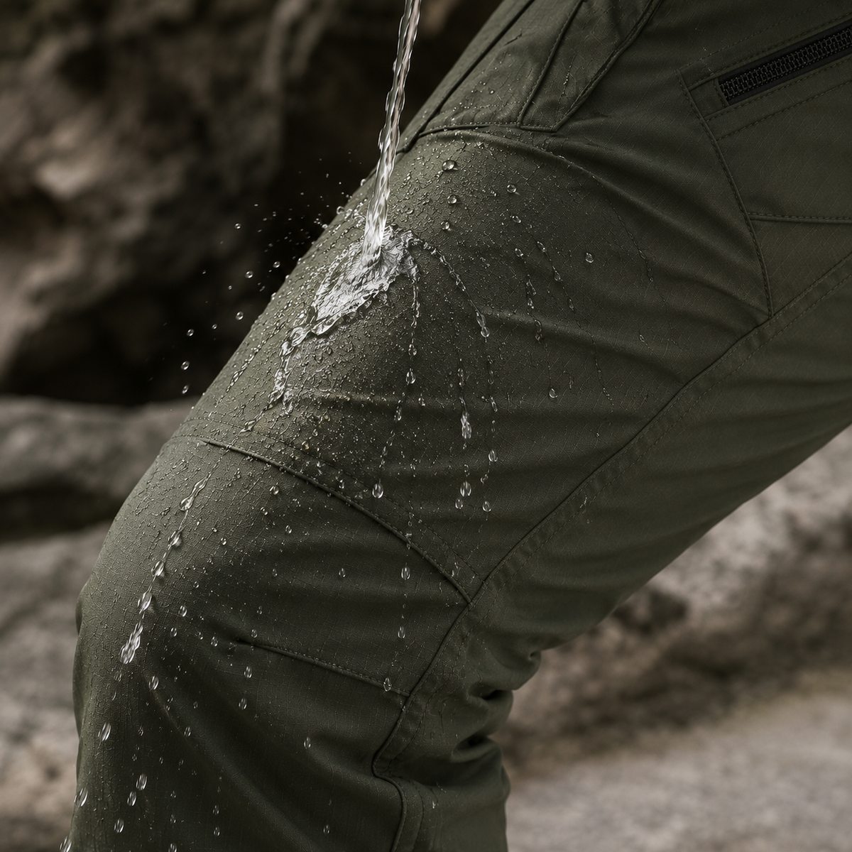 Men's Waterproof Cargo Trousers – Multi Pocket Outdoor Utility