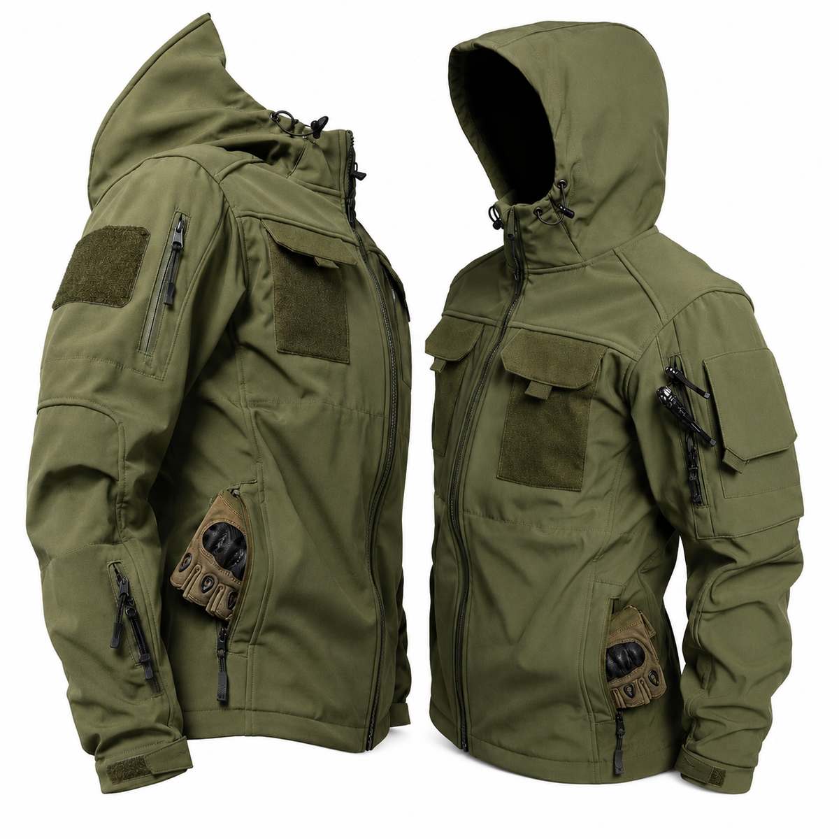 Men's Tactical Softshell Jacket – Waterproof Military Style for Autumn & Winter