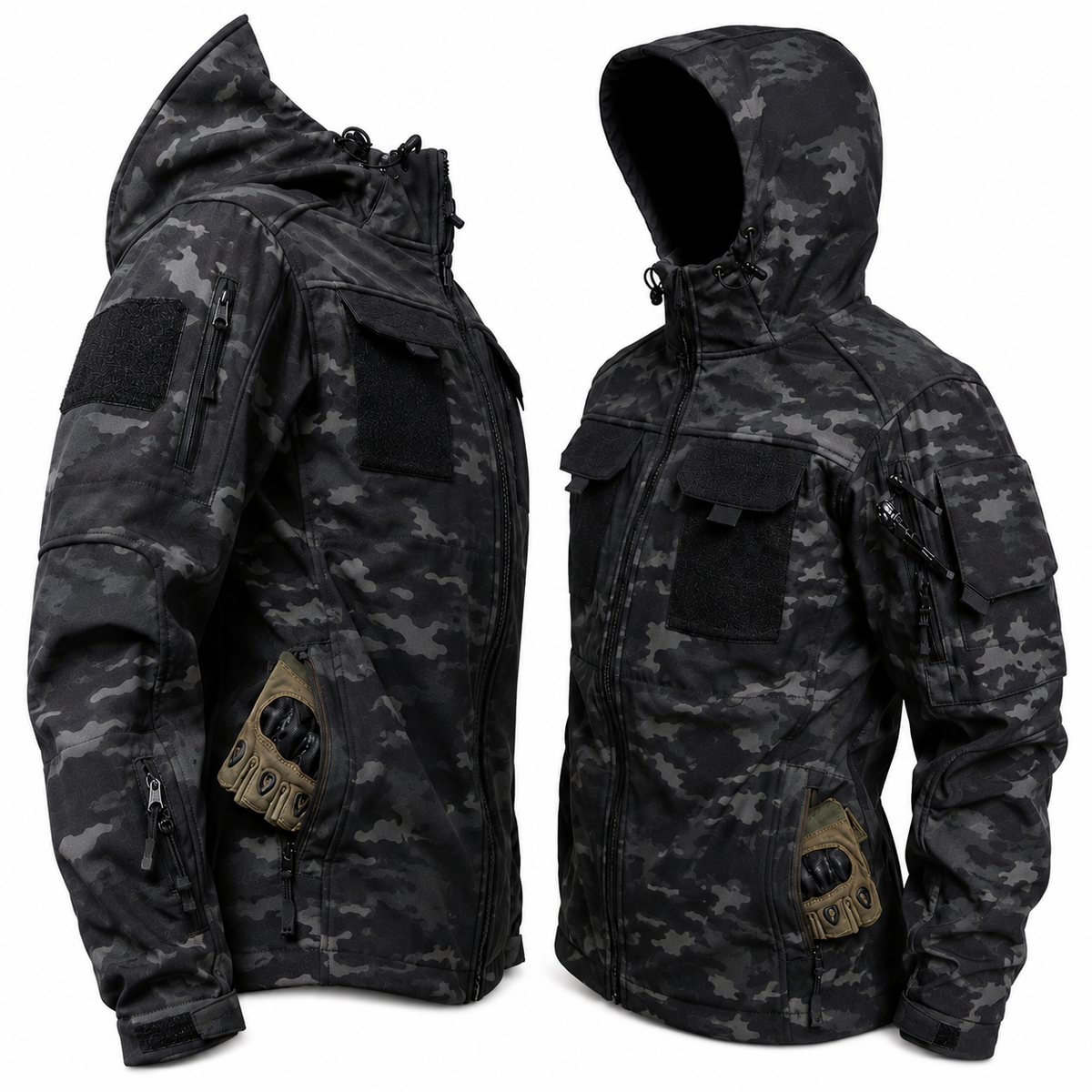 Men's Tactical Softshell Jacket – Waterproof Military Style for Autumn & Winter