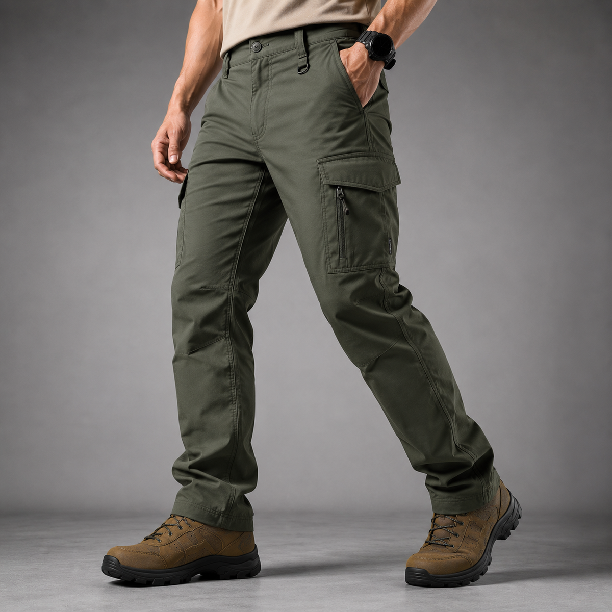 Men's Waterproof Tactical Cargo Pants – Built for Urban and Outdoor Performance