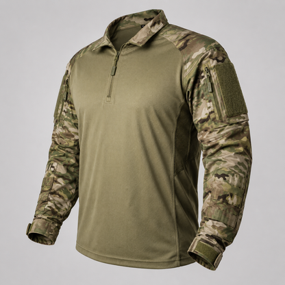 UFS Tactical Combat Shirt with Elbow Pads – Breathable & Stretch Military Shirt