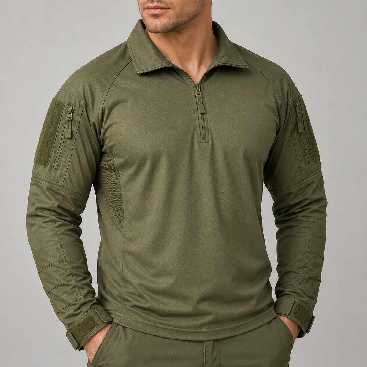 UFS Tactical Combat Shirt with Elbow Pads – Breathable & Stretch Military Shirt
