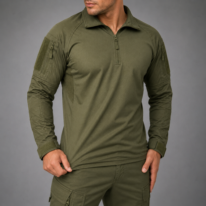 UFS Tactical Combat Shirt with Elbow Pads – Breathable & Stretch Military Shirt