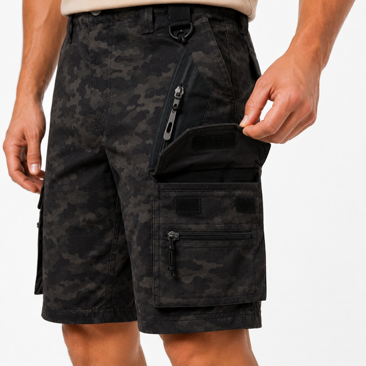Premium Men's Tactical Cargo Shorts – Multi Pocket Utility Design