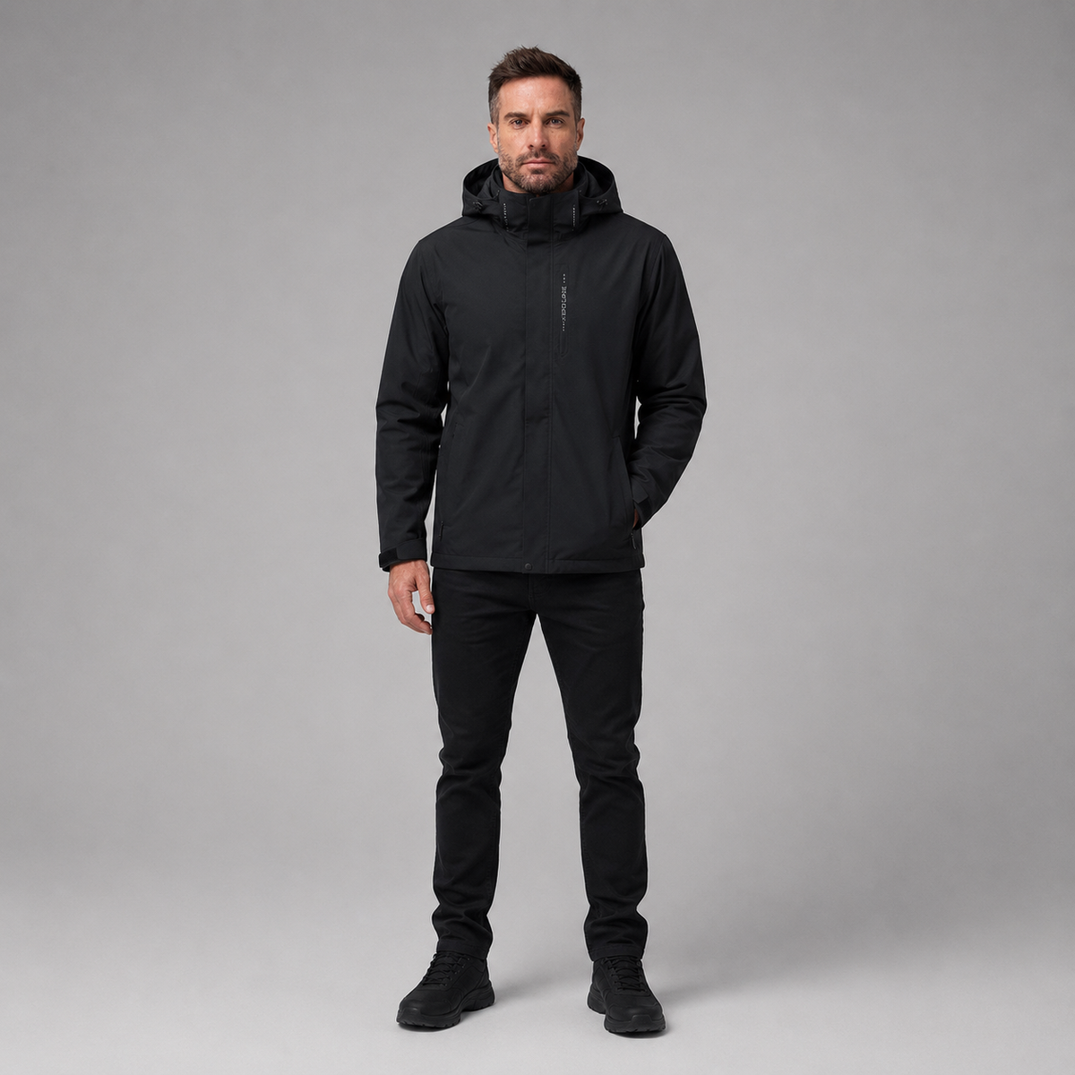 Men's Waterproof Hooded Jacket – Lightweight Waterproof Hooded Hiking Coat