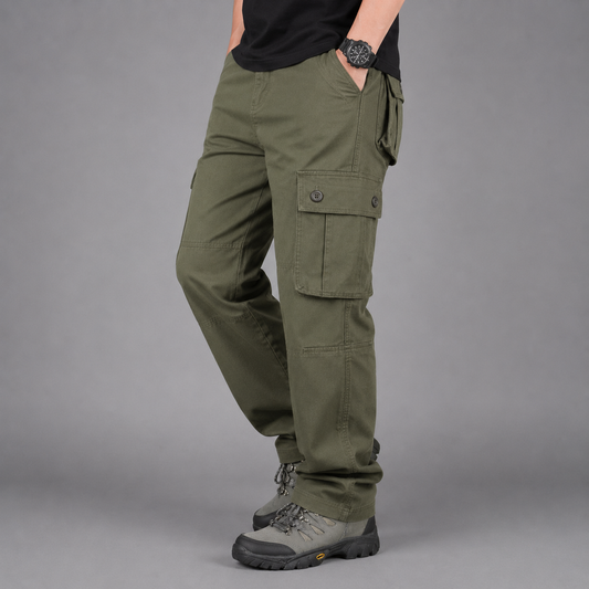 Men's Tactical Cargo Pants – Durable Cotton Outdoor Hiking Trousers