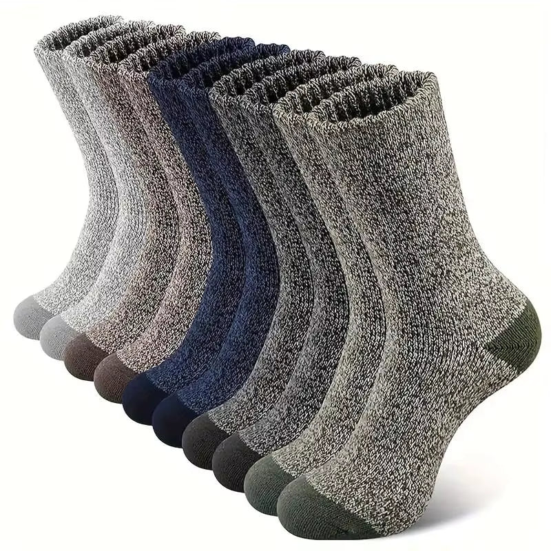 5 Pairs Merino Wool Thermal Socks for Men – Hiking & Extreme Cold Weather