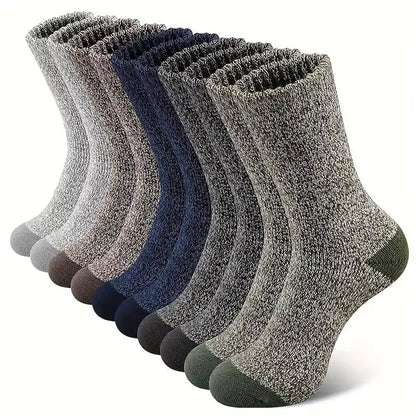 5 Pairs Merino Wool Thermal Socks for Men – Hiking & Extreme Cold Weather