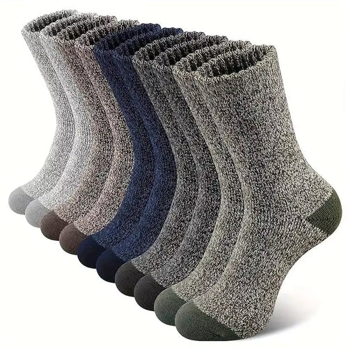 5 Pairs Merino Wool Thermal Socks for Men – Hiking & Extreme Cold Weather