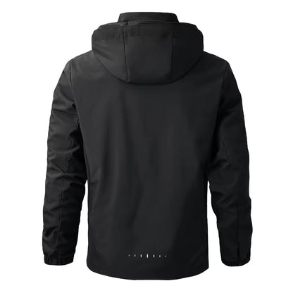 Men's Waterproof Hooded Jacket – Lightweight Waterproof Hooded Hiking Coat