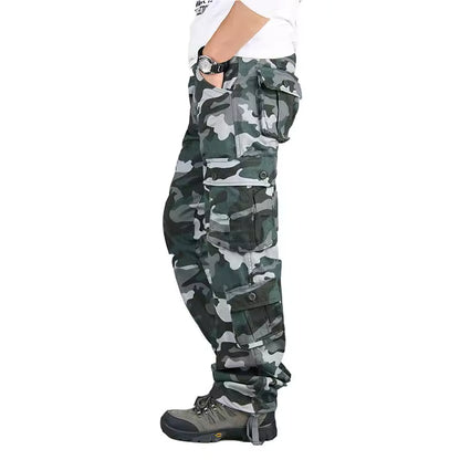 Men's Tactical Cargo Pants – Durable Cotton Outdoor Hiking Trousers