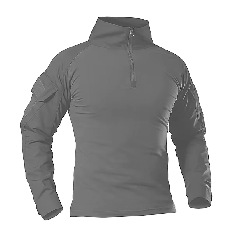 Men's Tactical Long Sleeve Shirt – Outdoor Hiking Performance Wear