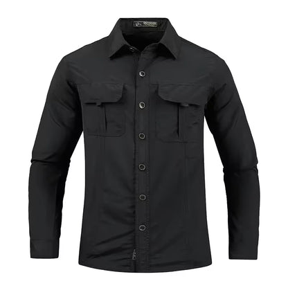 Men's Outdoor Long Sleeve Breathable Shirt with UV Sun Protection