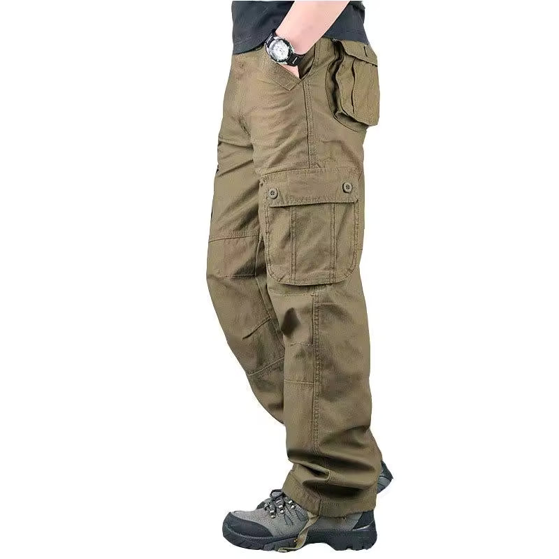 Men's Tactical Cargo Pants – Durable Cotton Outdoor Hiking Trousers