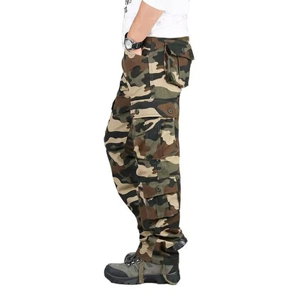 Men's Tactical Cargo Pants – Durable Cotton Outdoor Hiking Trousers