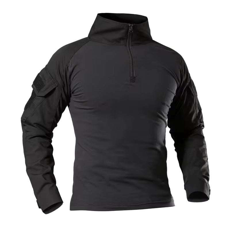 Men's Tactical Long Sleeve Shirt – Outdoor Hiking Performance Wear