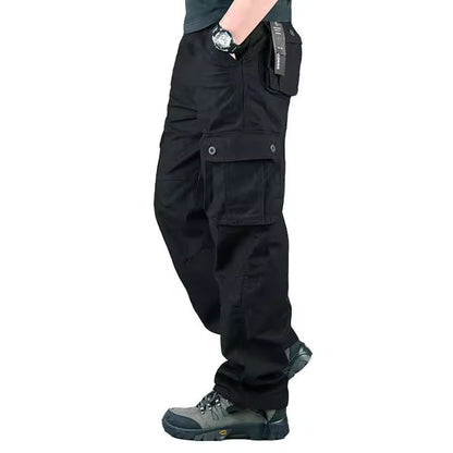 Men's Tactical Cargo Pants – Durable Cotton Outdoor Hiking Trousers