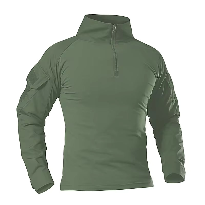 Men's Tactical Long Sleeve Shirt – Outdoor Hiking Performance Wear