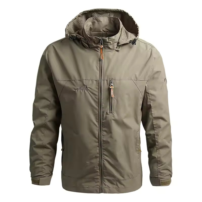 Men's Waterproof Windbreaker Jacket with Hood – Premium Outdoor Gear
