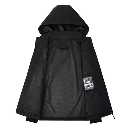 Men's Waterproof Hooded Jacket – Lightweight Waterproof Hooded Hiking Coat