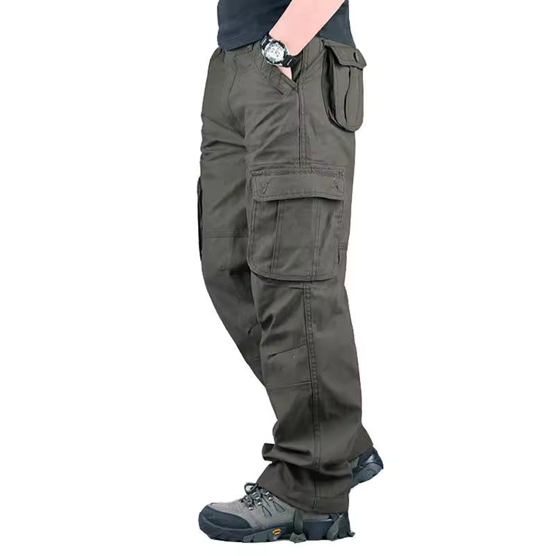 Men's Tactical Cargo Pants – Durable Cotton Outdoor Hiking Trousers