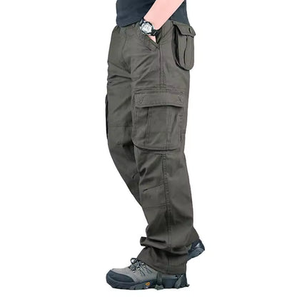 Men's Tactical Cargo Pants – Durable Cotton Outdoor Hiking Trousers