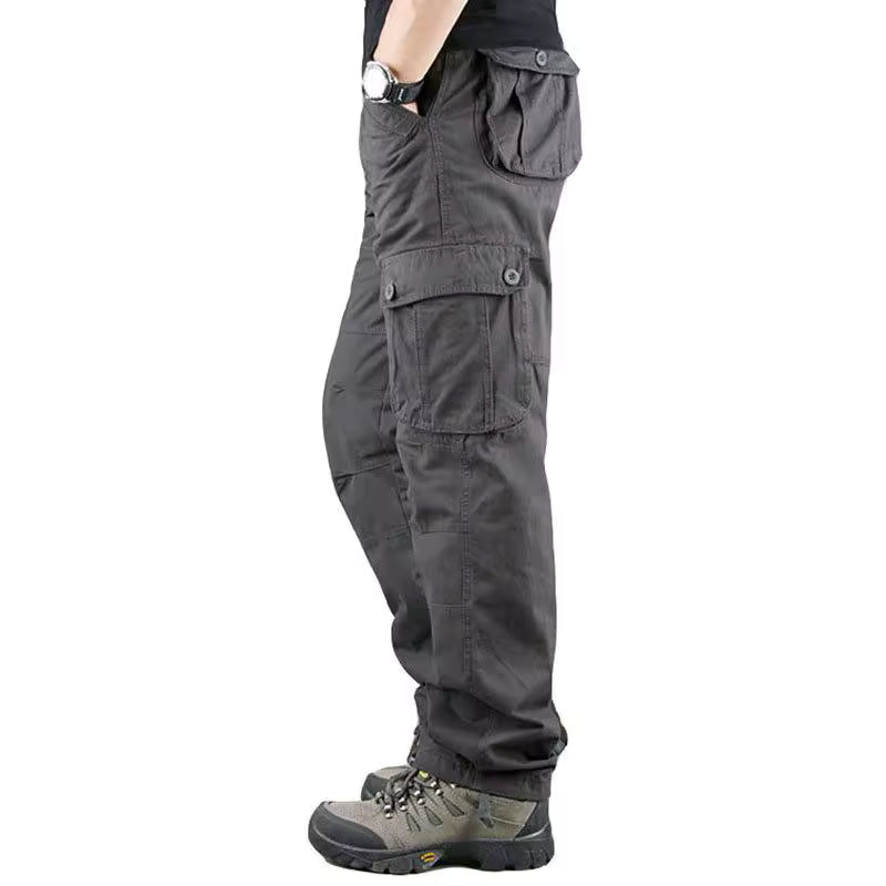 Men's Tactical Cargo Pants – Durable Cotton Outdoor Hiking Trousers