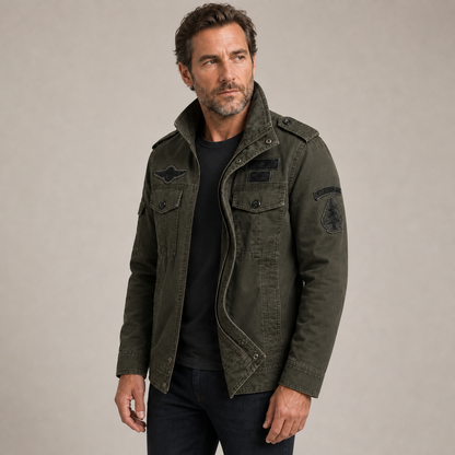 Men's Air Force Cargo Jacket – Premium Military Style with Utility Pockets